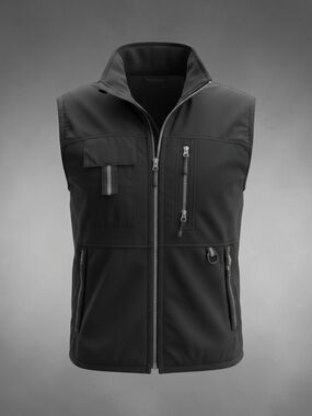 Black Lader Men's Black Utility Softshell Jacket